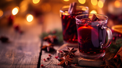 Mulled wine christmas themed 
