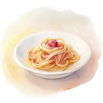spaghetti on a plate