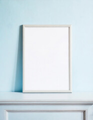 blank frame minimalistic, blank photo for mockup art template