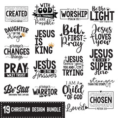 Fototapeta premium 19 Christian design Bundle