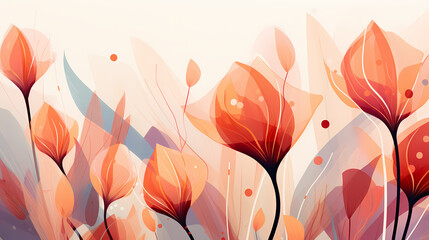 Abstract art botanical earth background. Luxury wallpaper and banner.