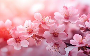 Fototapeta na wymiar Beautiful Pink flowers background