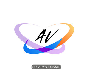 NEW BEST AV creative initial latter logo.AV abstract.AV latter vector Design.AV Monogram logo design .company logo