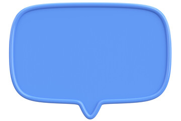 Speech Bubble. Text Box. 3D Illustration.