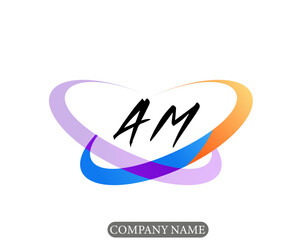 NEW BEST AM creative initial latter logo.AM abstract.AM latter vector Design.AM Monogram logo design .company logo