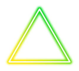 Colorful Gradient Neon Triangle Frame