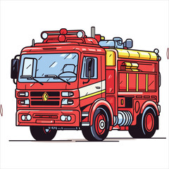 flat labor trucks vector illustration