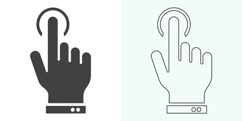 Hand-click icon set. pointer icon vectors. hand cursor icon click. pointer icon vector. hand cursor icon vector