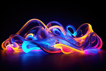 Colorful creative neon abstract background