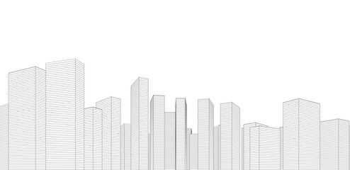 Fototapeta premium architecture design vector 3d illustration