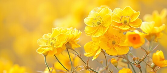 Captivatingly Beautiful Natural Yellow Flowers Picture - A Delightful Display of Beautiful, Natural, and Yellow Flowers in a Picture Perfect Moment