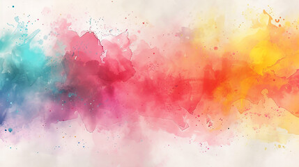 Watercolor texture, background, abstract splash of colorful paint