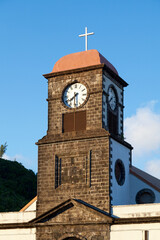 Clock tower of the Church of Saint-Joseph de la Reunion