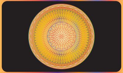 Ornament beautiful card with mandala.motif, luxury, swirl, religion, cultural, kaleidoscope, anniversary, painting, mothers day, fashion, greeting, art, invitation, celebration, indian, vector, arabic