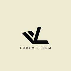 VL letter logo design. VL polygon, circle, triangle, hexagon, flat and simple style with white color variation letter logo set in one artboard. VL minimalist and classic logo. VL