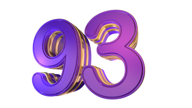 Purple Gold  3d number 93