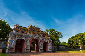 Fototapeta na wymiar Hue Imperial City of the Nguyen Dynasty