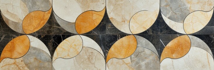 A detailed close-up displays the natural variations and textures of an old marble floor