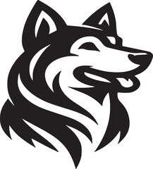 Dog Head Logo Vector Design Art