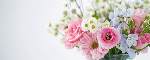 Obraz na płótnie Canvas pink and white tulips