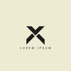 Fototapeta premium VX letter logo design. VX polygon, circle, triangle, hexagon, flat and simple style with white color variation letter logo set in one artboard. VX minimalist and classic logo. VX