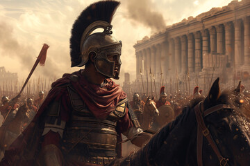 Roman empire illustration - obrazy, fototapety, plakaty