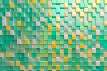 Mosaic cubic geometrical background.