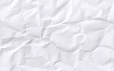 White background and wallpaper by crumpled paper, White crumpled paper texture with empty and free space for text, Background by scruffy paper texture and detail.