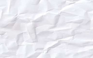 Abstract crumpled white paper texture background
