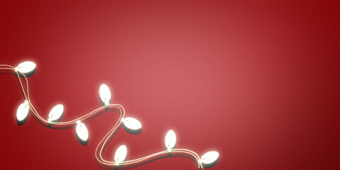 christmas background with red lights