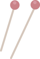 Hand drawn sewing pins