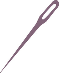 Hand drawn sewing needle