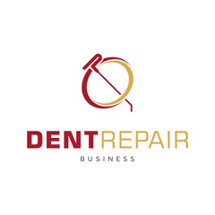 Dent Repair Icon Logo Design Template