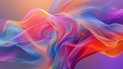 Obraz premium Let Ribbon Elegance adorn your space—a vibrant backdrop intertwining ribbons, a symphony of grace and style.