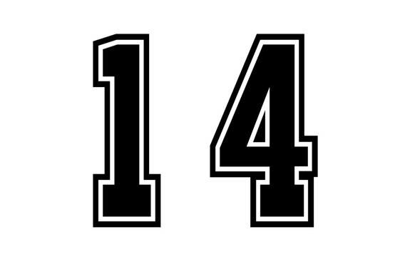 Number 14 png