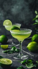 Cocktail with lime