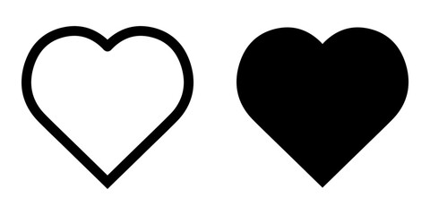 Heart icon vector. Love sign symbol vector. Heart vector icon illustration isolated on white background