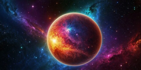 vaporwave space and galaxy, banner