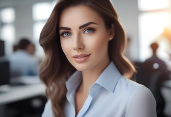 Naklejka premium Business woman in the office