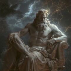Zeus, the mighty deity who presided over the heavens and controlled the forces of thunder and lightning, stood as the formidable king of the Greek gods