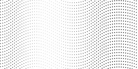 Dotted halftone waves. Abstract liquid shapes, wave effect point wave texture gradient isolated vector symbols set. Halftone graphic dot wave