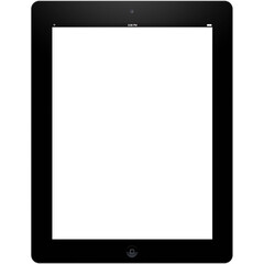 Realistic tablet device isolated on transparent background.fit element for electronic scenes...