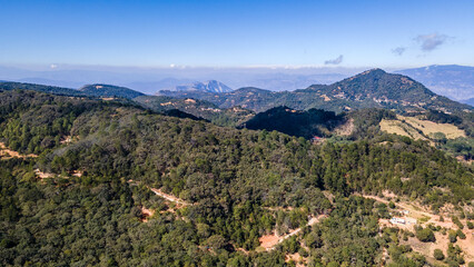 Fototapeta na wymiar Aerial Dron View from San Joaquin, estado de queretaro