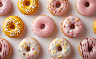 Fototapeta na wymiar Captivating Design for Adorable Donuts Package Donut Design Package.