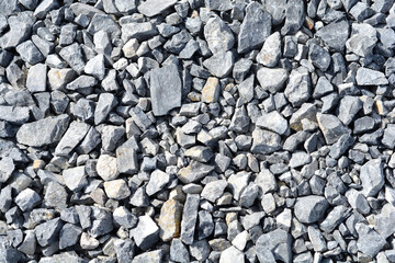 Detail of ground covered with gravel