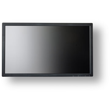 Realistic plasma tv isolated on transparent background.fit element for electronic scenes project.