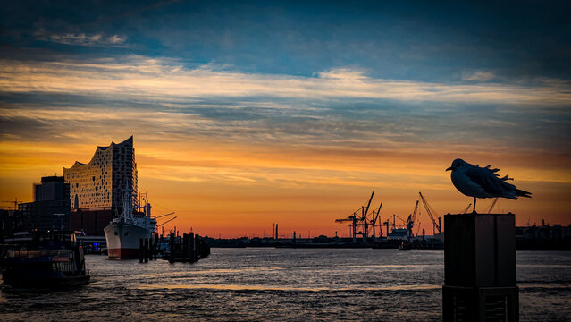 Hamburg Sonnenaufgang 
