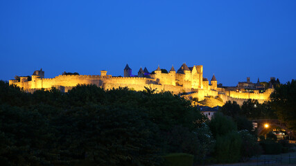 Fototapeta premium Fortaleza, Carcasona, Francia