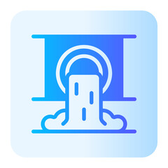 waste gradient icon