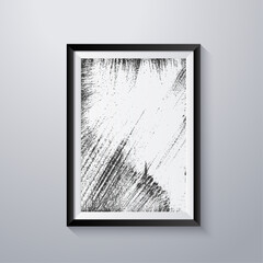 Simple frame with grunge texture style